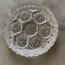 Vintage Glass Ashtrays or Coasters Set of 10
