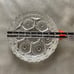 Vintage Glass Ashtrays or Coasters Set of 10