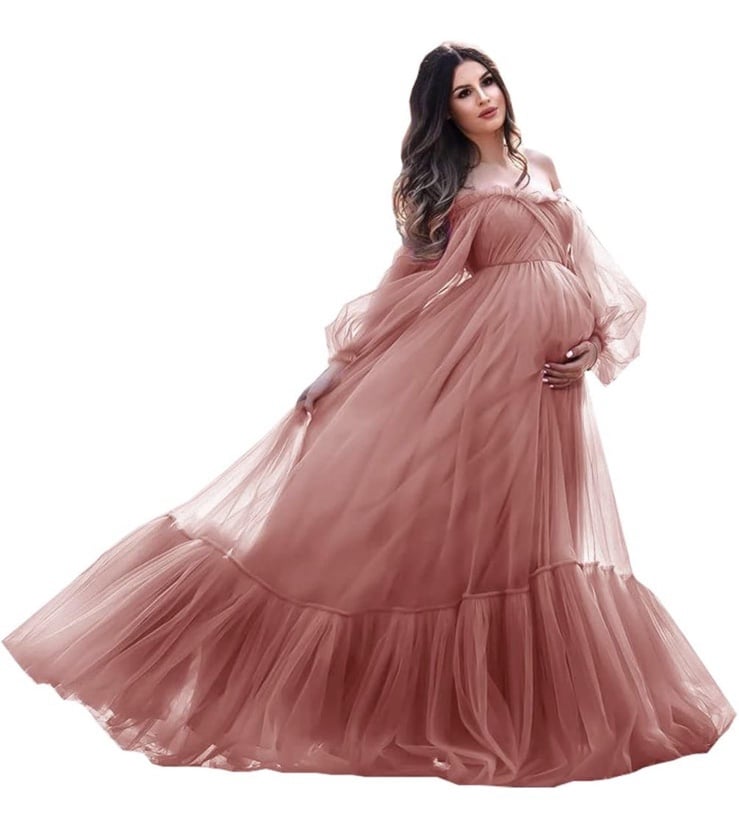 Maternity Photoshoot Dress-L