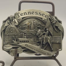 RARE Tennessee HOMECOMEING Vintage 1988 Siskiyou Pewter belt buckle