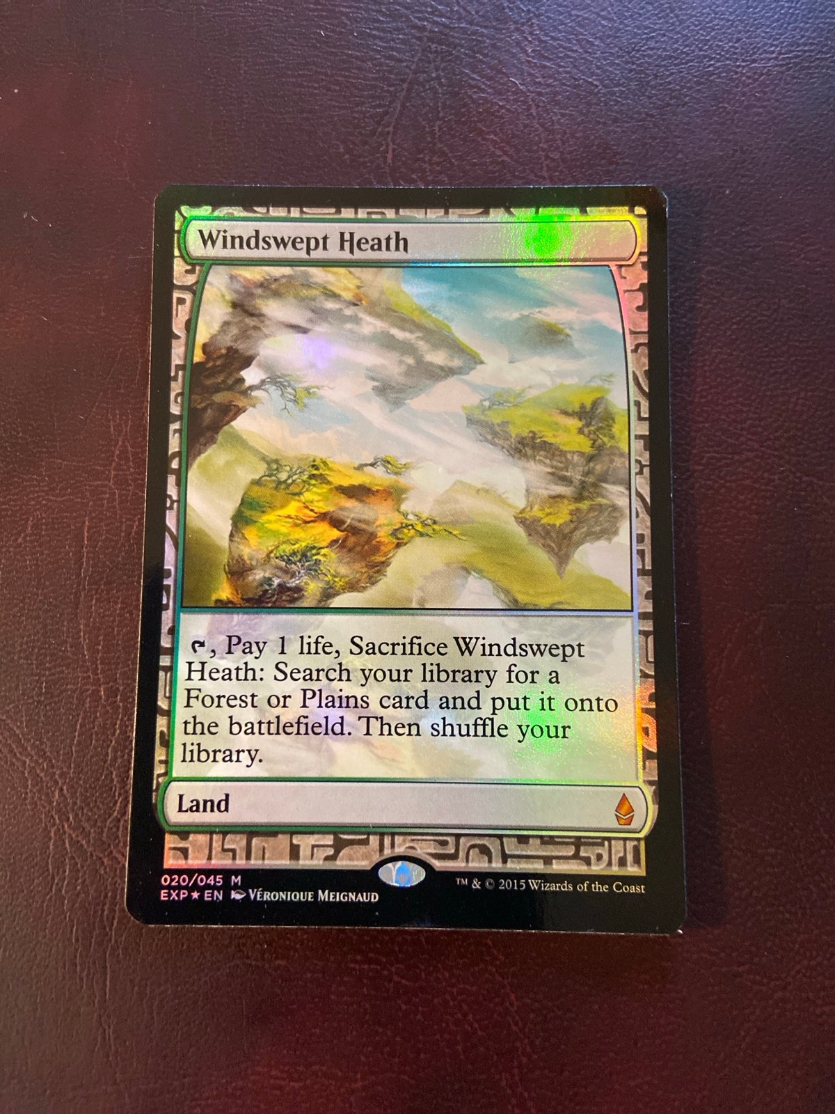 MTG Magic The Gathering WINDSWEPT HEATH “FOIL” MASTERPIECE ZENDIKAR EXPEDITIONS