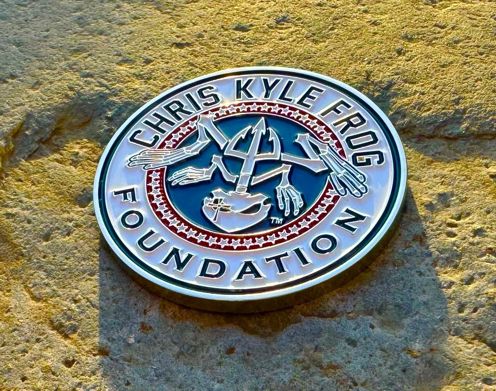 Chris Kyle Bone Frog Foundation Navy Seals Team 3 Sniper Seal CPO Challenge Coin