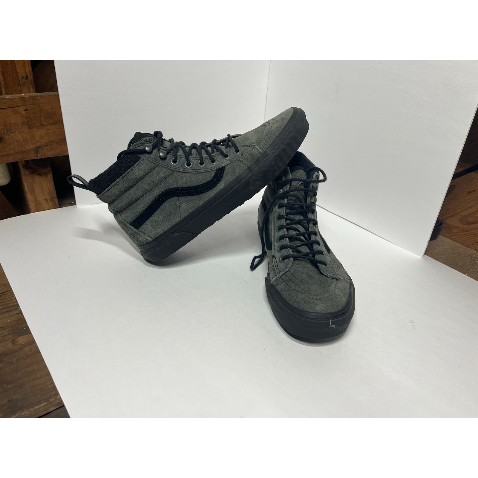 Vans Skate Sk8-Hi Shoe Black/Grey US Men's 7.5/Women's 9