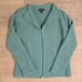 FILIPPA K Womens Wool Knit Turquoise Teal Open Front Cardigan M