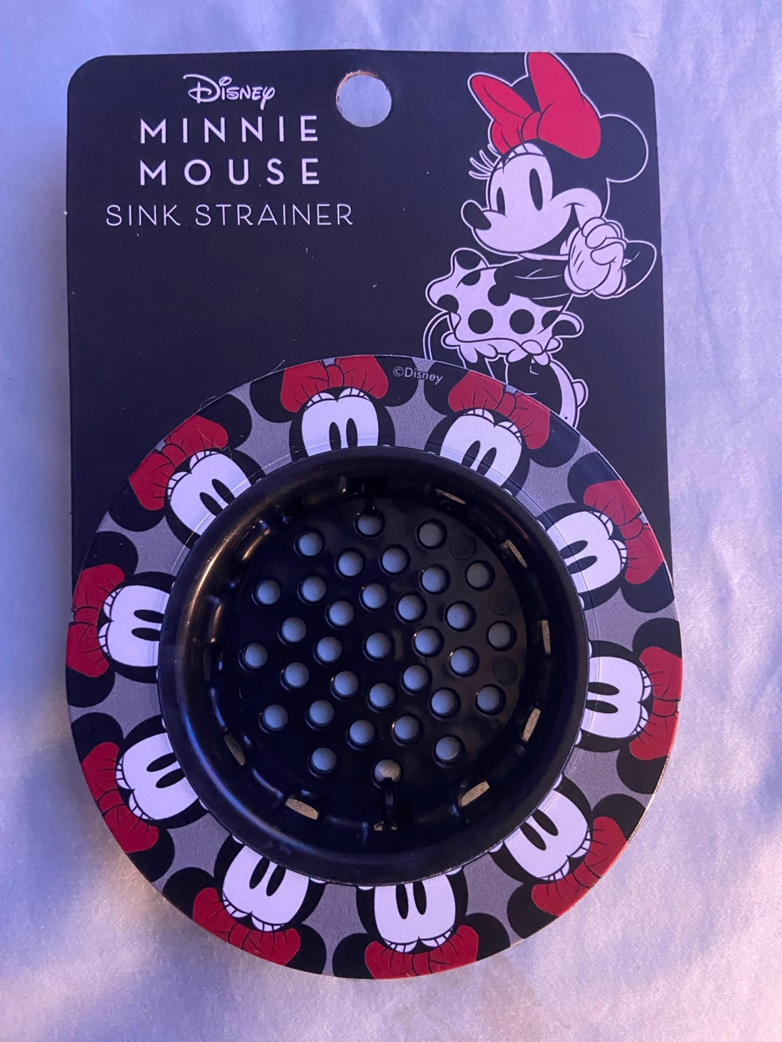 Sink Strainer Minnie Mouse Plastic Black Houseware Kitchen Drain New 2024 - Disney