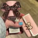 Pink bow bath & body works wallflower & scalloped coquette pocketbac holder