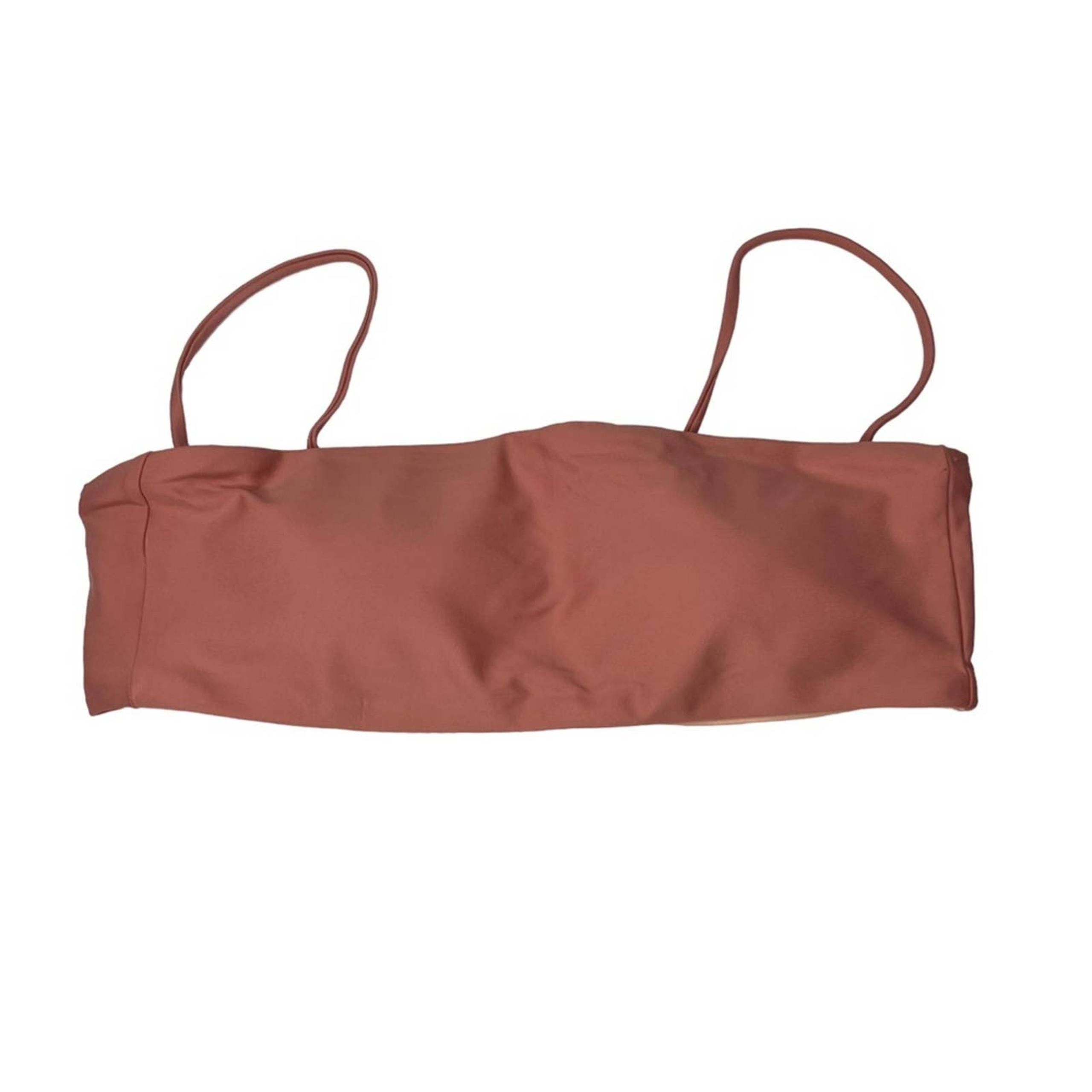 Madewell Second Wave bandeau spaghetti strap bikini top
