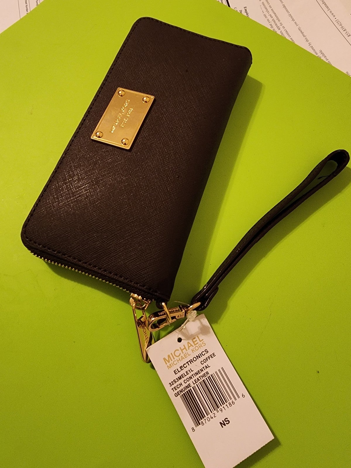 Michael Kors Tech Continental wristlet strap wallet