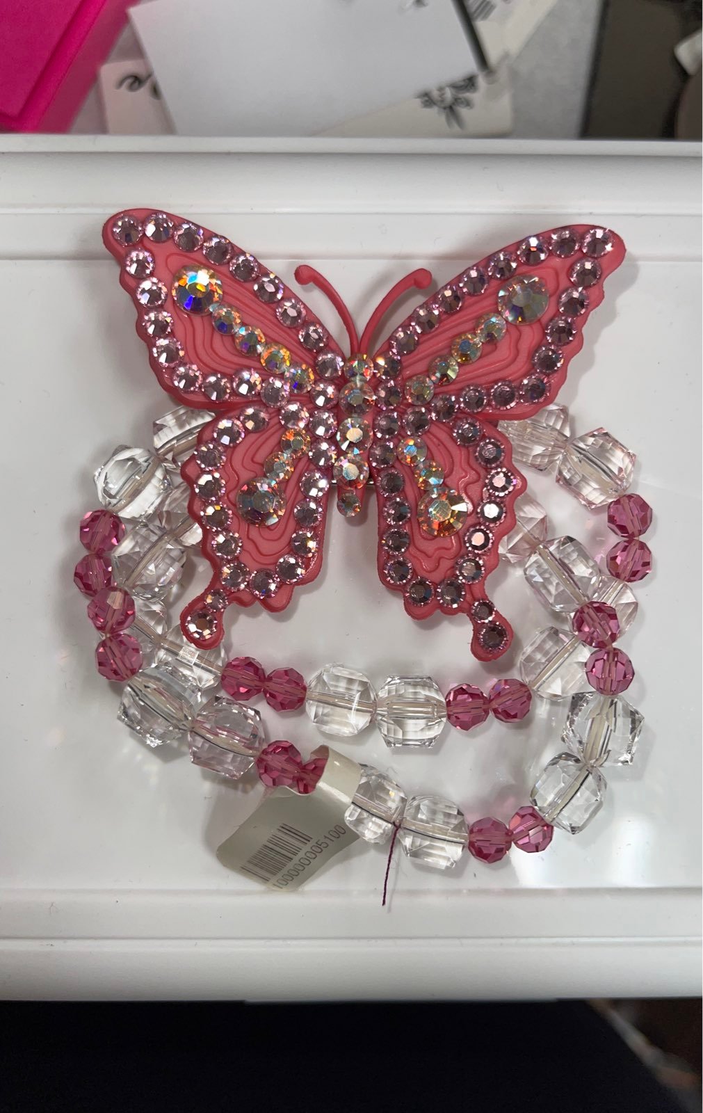 Tarina tarantino butterfly bracelet pink