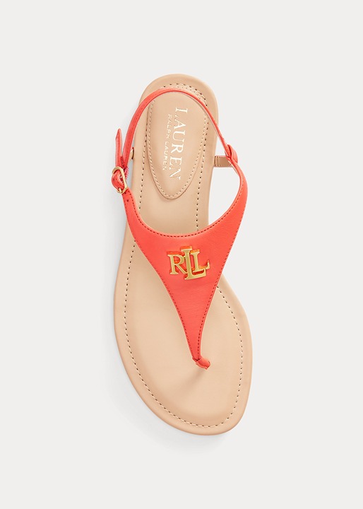 LAUREN RALPH LAUREN ELLINGTON LEATHER SANDAL Size 8