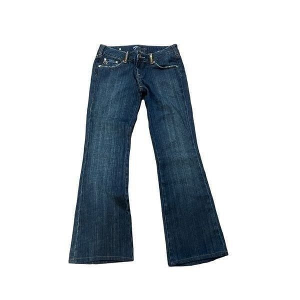 Miss me dark wash low to mid rise boot cut jean size 27