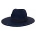 Anthropologie Women’s Hat Dark Blue Rancher Fedora Lightweight Knit Wide Brim OS