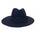 Anthropologie Women’s Hat Dark Blue Rancher Fedora Lightweight Knit Wide Brim OS