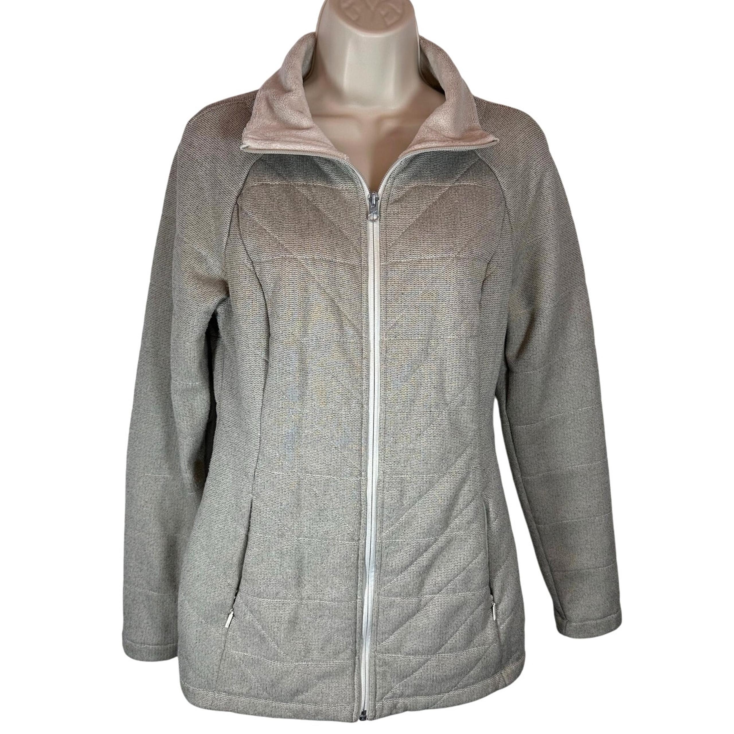 North Face small women athletic coat jacket full zip outdoors fleece lined