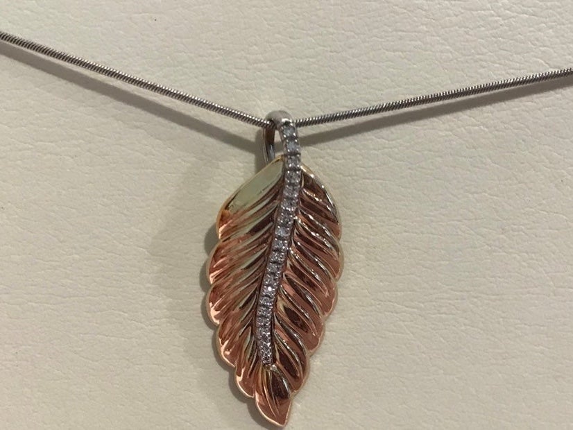 14k Gold Vermeil Sterling Pendant Necklace