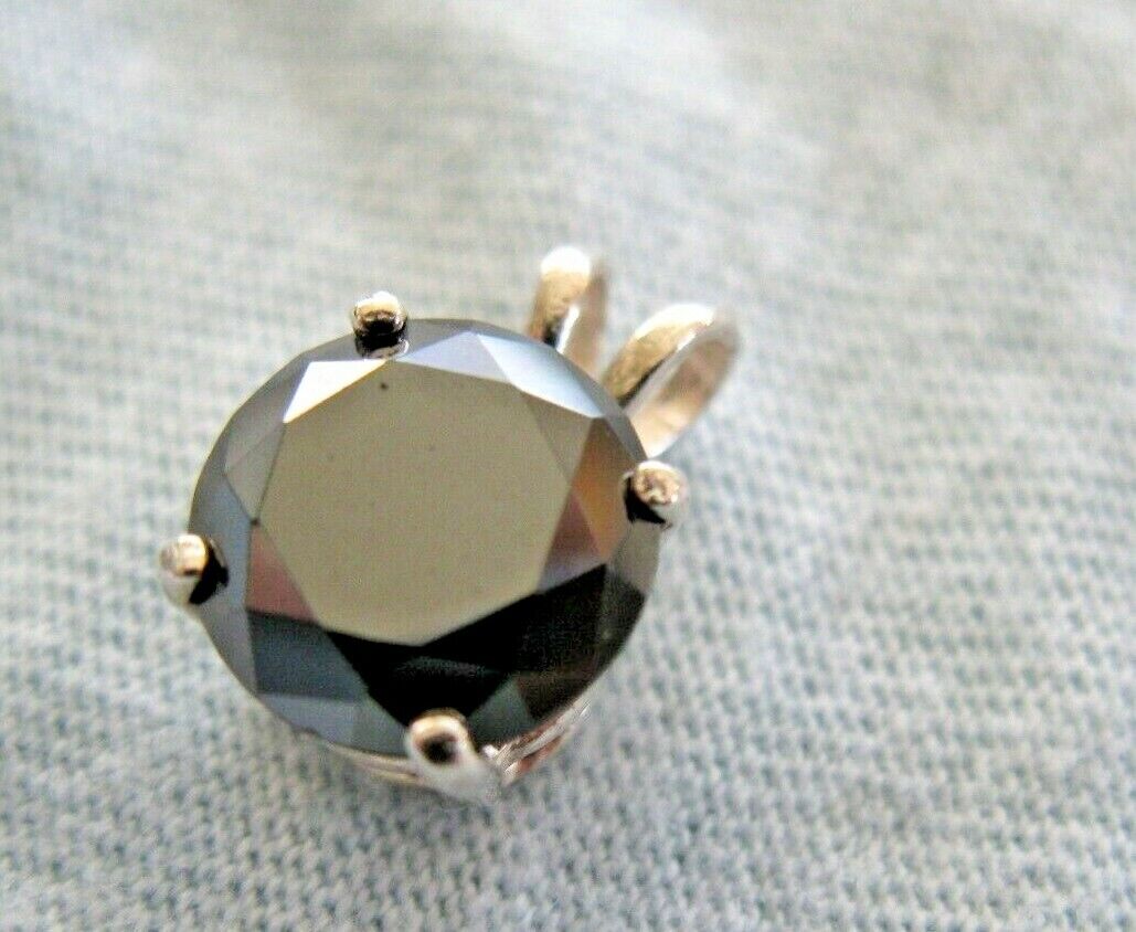 2.26ct BLACK DIAMOND NECKLACE,CERTI FICATE OF AUTHENTICITY,F REE DIAMOND TESTER