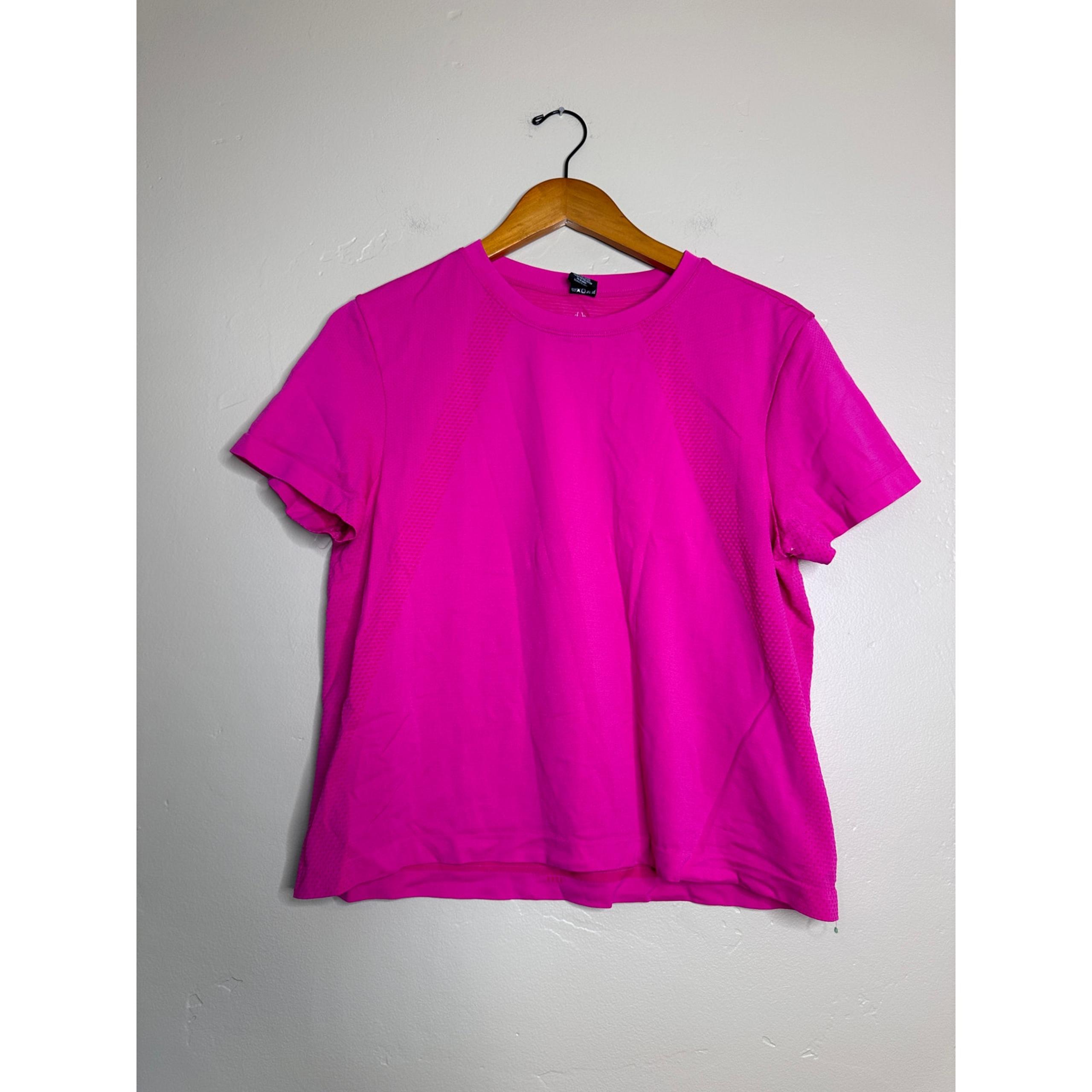 Spyder Active Women's Short Sleeve Stretch Pink Athletic Top Large