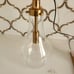Raindrop Pendant Light Fixture Electroplated Gold/Brass Finish ~ New