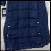 TOMMY HILFIGER Women's Maxi Puffer Hooded Coat Faux Fur Trim Navy Blue
