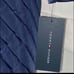 TOMMY HILFIGER Women's Maxi Puffer Hooded Coat Faux Fur Trim Navy Blue