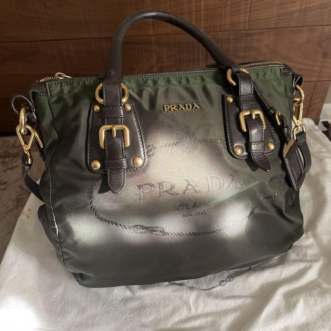 【PRADA】 Nylon Handbag Black