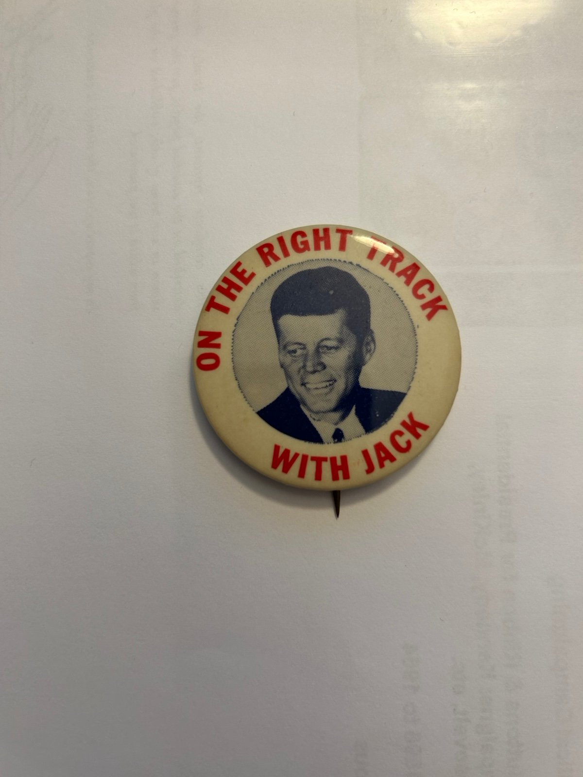 1960 JFK Presidential Campaign Button Pin