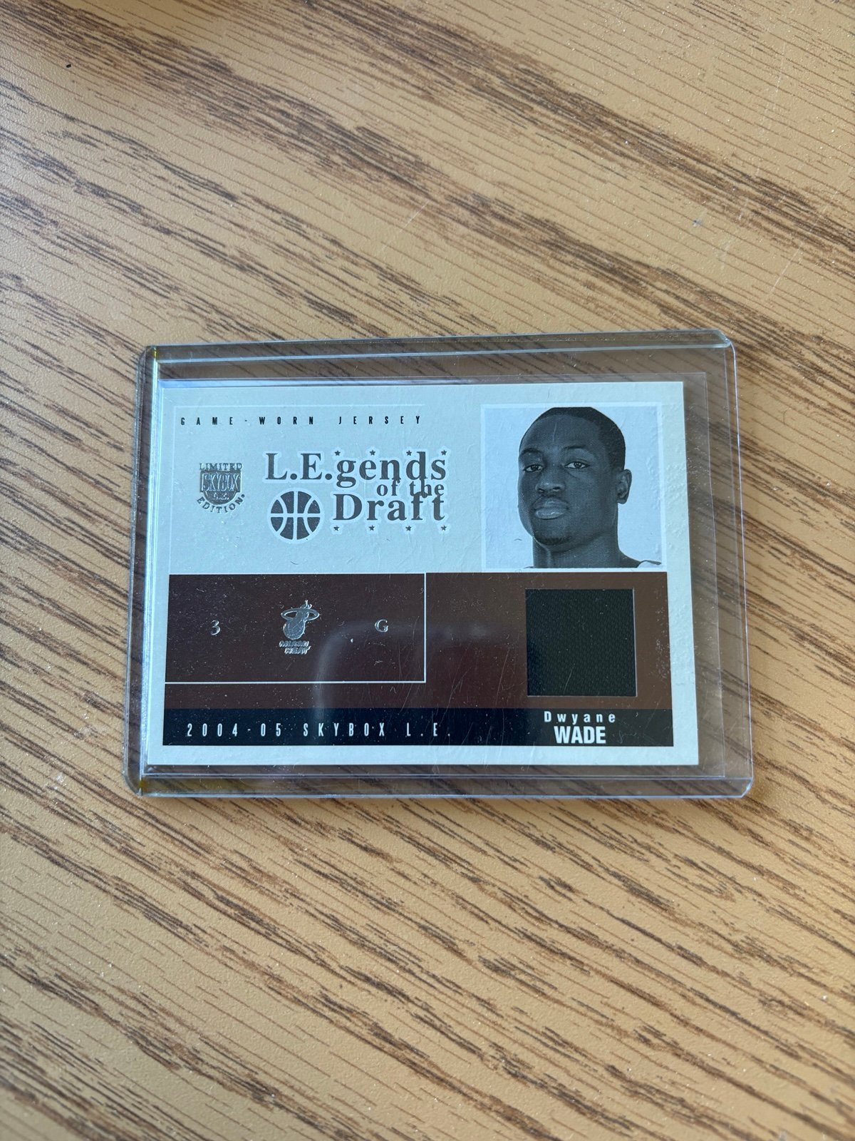 Dwyane Wade 2004 Skybox LE Legends of the Draft Jersey Card - Rookie Year Patch