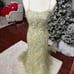 Stacees Formal Lace Floral Rhinestone Backless Embellished Gown Prom Dress