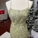 Stacees Formal Lace Floral Rhinestone Backless Embellished Gown Prom Dress