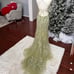 Stacees Formal Lace Floral Rhinestone Backless Embellished Gown Prom Dress