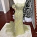 Stacees Formal Lace Floral Rhinestone Backless Embellished Gown Prom Dress