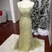 Stacees Formal Lace Floral Rhinestone Backless Embellished Gown Prom Dress