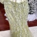 Stacees Formal Lace Floral Rhinestone Backless Embellished Gown Prom Dress