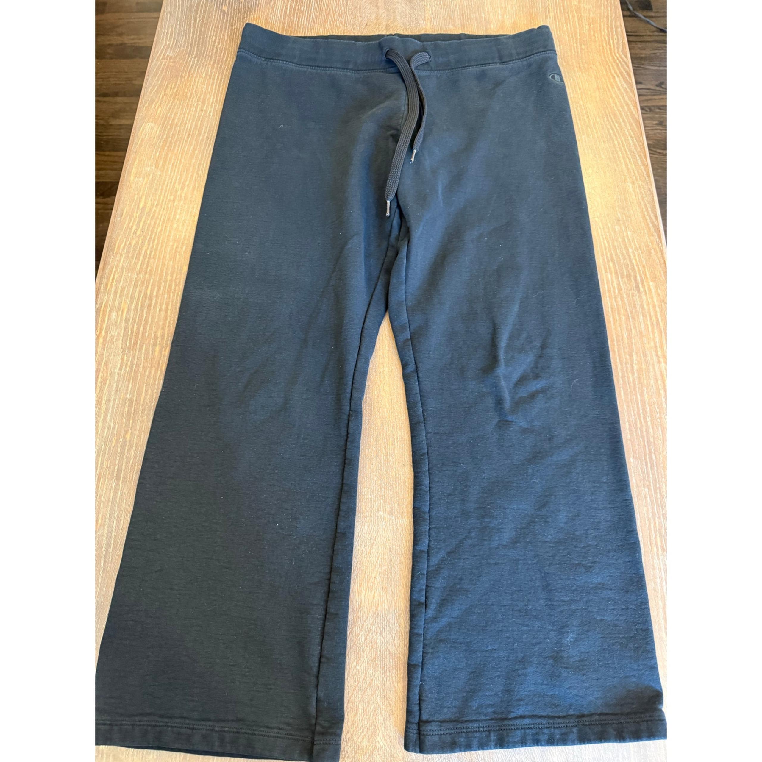 CHAMPION ECO Black Sweatpant drawstring Women size XL
