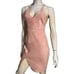 Seek the Label NWT Women’s M Dusty Rose Pink Ultra Suede V-Neck Slit Mini Dress