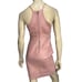Seek the Label NWT Women’s M Dusty Rose Pink Ultra Suede V-Neck Slit Mini Dress