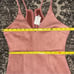 Seek the Label NWT Women’s M Dusty Rose Pink Ultra Suede V-Neck Slit Mini Dress