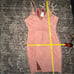 Seek the Label NWT Women’s M Dusty Rose Pink Ultra Suede V-Neck Slit Mini Dress