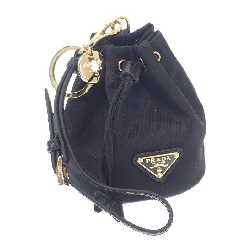【PRADA】Mini Icon Bag Charm Nylon Black