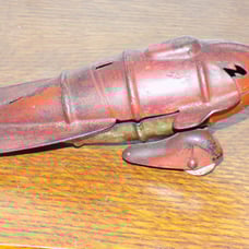 Vintage Buck Rogers Wyandotte Space Ship Pressed Steel Toy