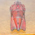 Vintage Buck Rogers Wyandotte Space Ship Pressed Steel Toy