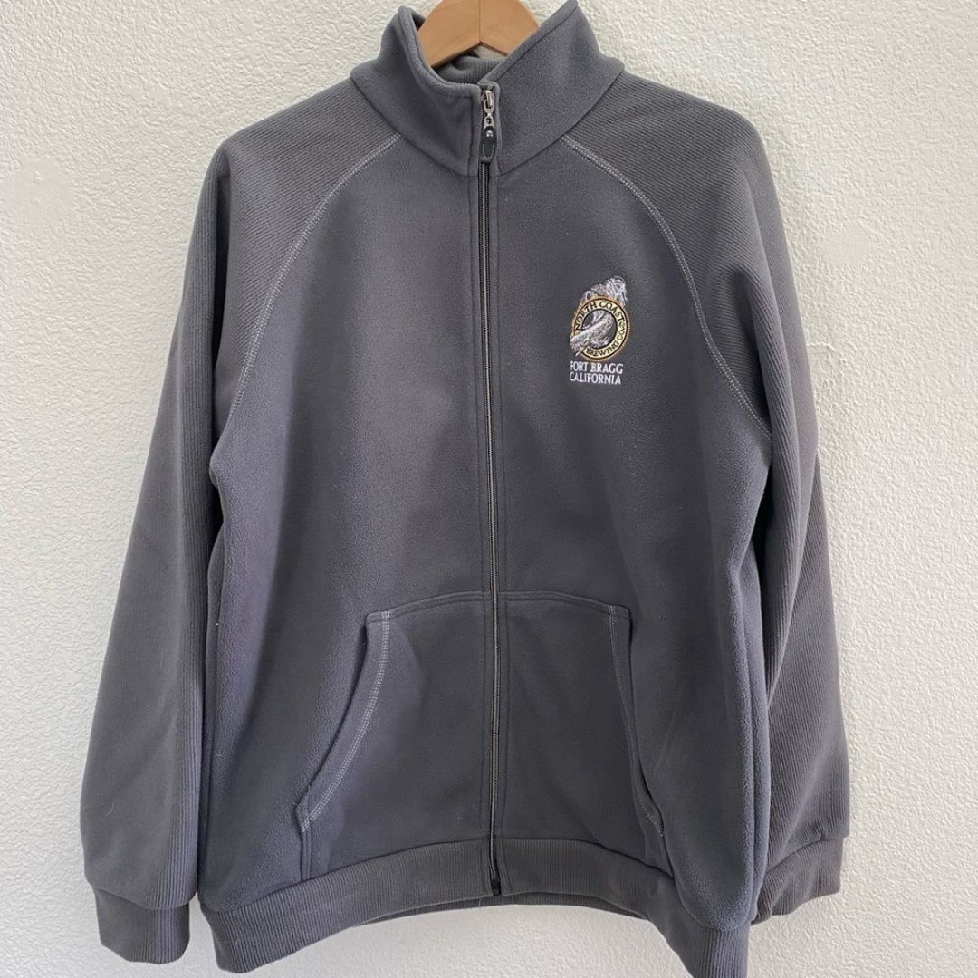 North Coast Brewing Co Fort Bragg California CA Gray Fleece Jacket Men's Medium