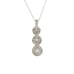 10k Gold Triple Circle Diamond Necklace