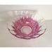 Vintage Art Deco purple glass footed Centerpiece Fruit Bowl Tulip Fluted MCM
