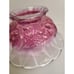 Vintage Art Deco purple glass footed Centerpiece Fruit Bowl Tulip Fluted MCM