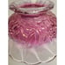 Vintage Art Deco purple glass footed Centerpiece Fruit Bowl Tulip Fluted MCM