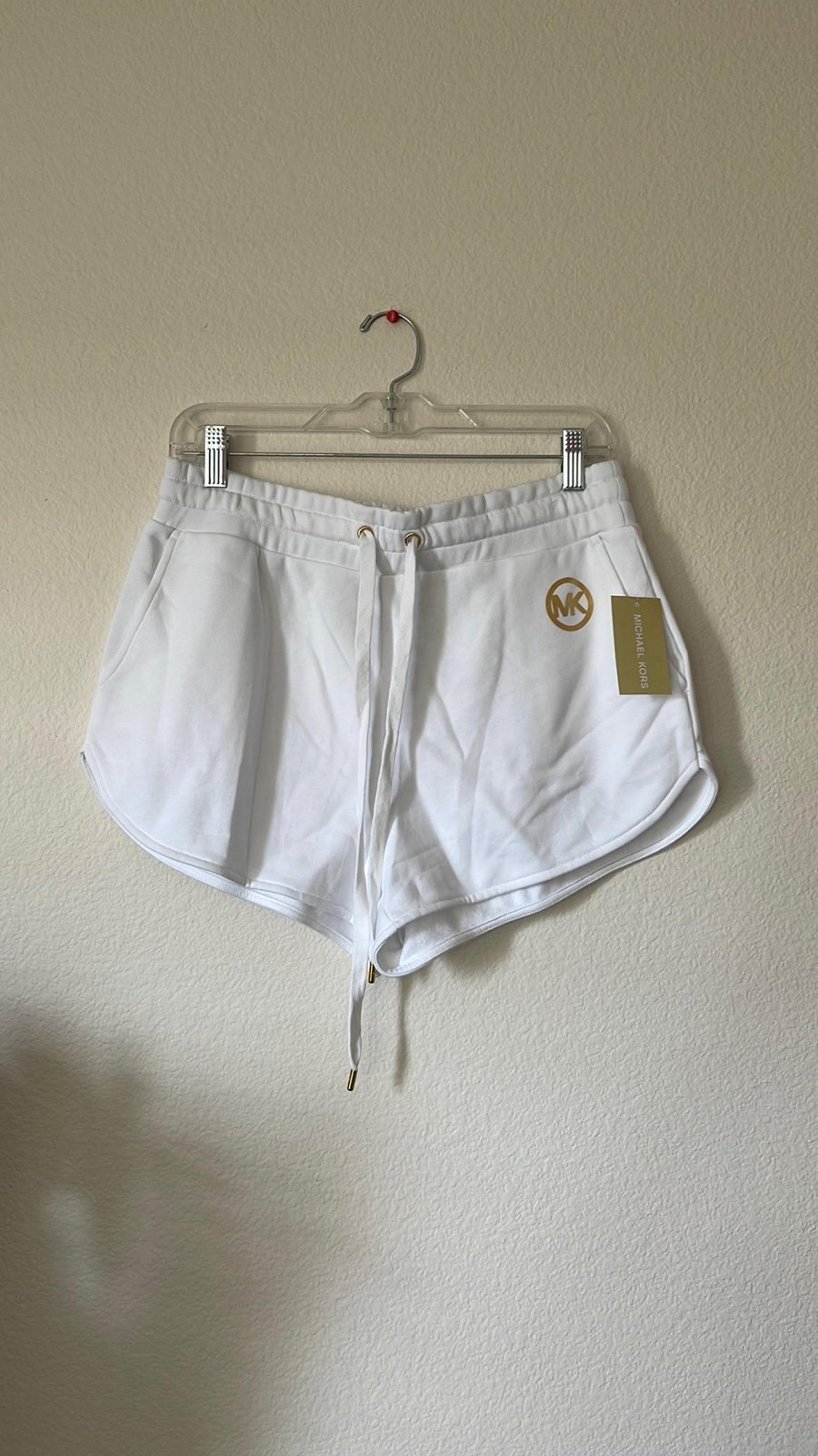 Michael Kors women Cotten shorts size L in white
