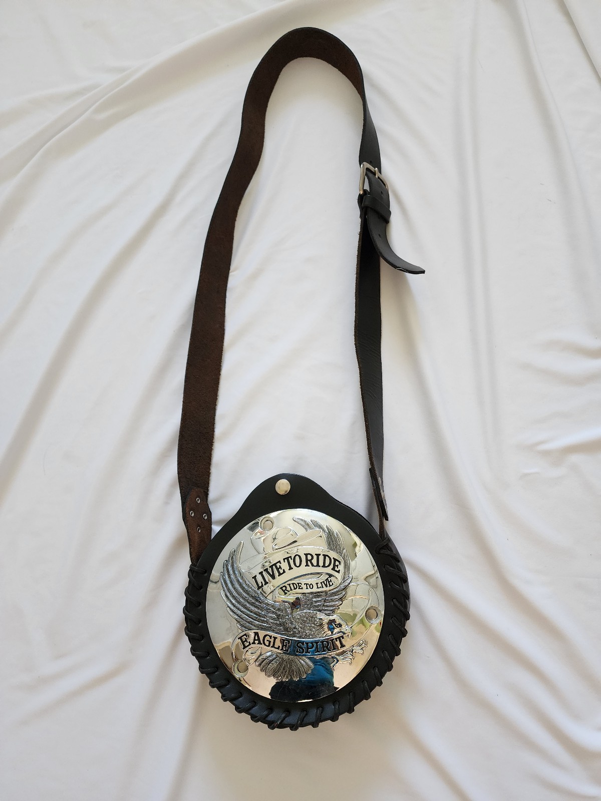 Bag With Hardly Davidson Engine Cover 100%  Leather