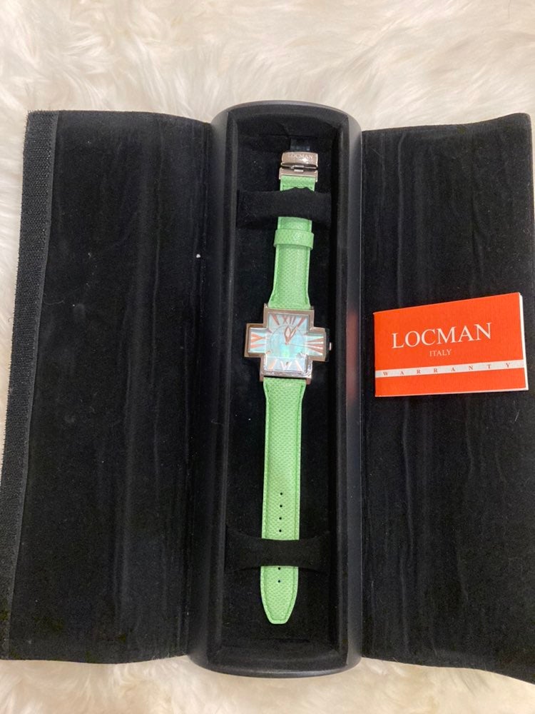 Locman Cross Ref 180 Unique Quartz Watch Mother-Of-Pearl Karung Snake