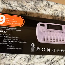 Rechargeable AA batteries charger with 12 rechargeable batteries